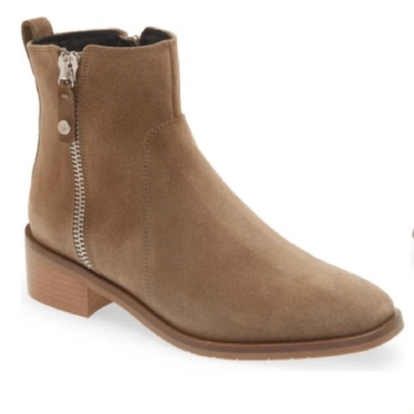 Aquatalia Brown Colbie Water Resistant Suede Bootie sz 10 - Picture 1 of 9